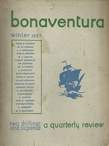 Bonaventura, Winter 1937: A Quarterly Review
