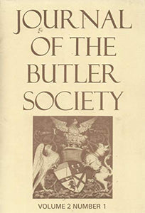 Journal of the Butler Society - Volume 2 Number 1 (1980 and 1981)