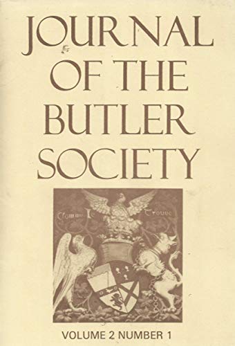 Journal of the Butler Society - Volume 2 Number 1 (1980 and 1981)