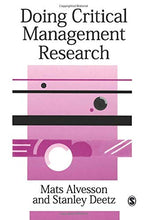 Load image into Gallery viewer, Doing Critical Management Research (SAGE series in Management Research)