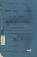 The Thirty-Seventh Report on the District, Criminal, and Private Lunatic Asylums in Ireland (37th Report)