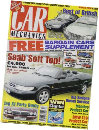Car Mechanics magazine, March 2008: Saab convertible, Kia Sedona diesel, Ford Mondeo, BMW E39 oil cooler, Jaguar XJ parts