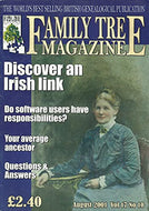Family Tree Magazine, August 2001, Volume 17, Number 10