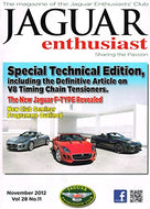 Jaguar Enthusiast magazine, November 2012, Vol 28, No 11 - The Magazine of the Jaguar Enthusiasts' Club - Sharing the Passion