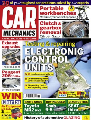 Car Mechanics magazine, June 2016: electronic control units (ECU), Peugeot 206 1.1-litre, Citroen Saxo clutch and gearbox, Toyota MR2 Mk3, Saab 9-5, Seat Ibiza 1.4-litre 16V