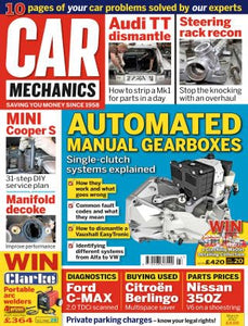 Car Mechanics magazine, March 2017: automated manual gearboxes, BMW Mini Cooper S, manifold decoke, Audi TT Mk1 dismantle, Ford C-Max diagnostics, Citroen Berlingo, Nissan 350Z V6