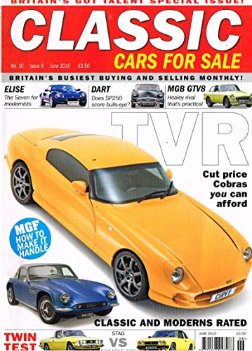 Classic Cars For Sale magazine, Volume 10, Issue 6, June 2010