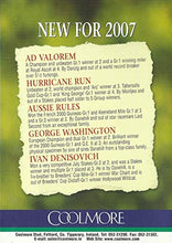 Load image into Gallery viewer, Coolmore DVD 2007 - Five New Sires for 2007: Ad Valorem, Hurricane Run, Aussie Rules, George Washington, Ivan Denisovich