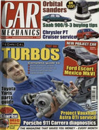 Car Mechanics magazine, March 2011: turbos, Ford Escort Mexico MKVi, Saab 900/9-3, Chrysler PT Cruiser, Porsche 911 Carrera diagnostics