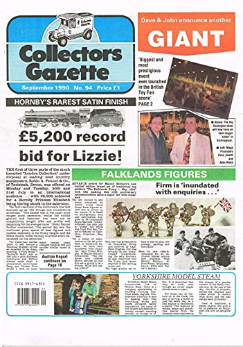 Collectors Gazette magazine, Number 94, September 1990