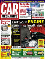 Car Mechanics magazine, March 2016: engines, Hyundai i30, BMW Mini R50 tailgate respray, swirl flap actuator, Chevrolet Captiva, Alfa Romeo 147, VW Fox diagnostics
