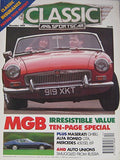 Classic & Sportscar magazine 12/1994 (December 1994) MGB, Maserati Ghibli, Ford, Alfa Romeo GTA