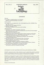 Load image into Gallery viewer, International Journal of Pediatric Otorhinolaryngology - Volume 1 (1979)