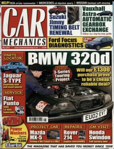 Car Mechanics magazine, May 2013: BMW 320d 3-series, Jaguar S-Type, Fiat Punto, Vauxhall Astra automatic gearbox