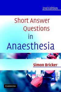 Short Answer Questions in Anaesthesia