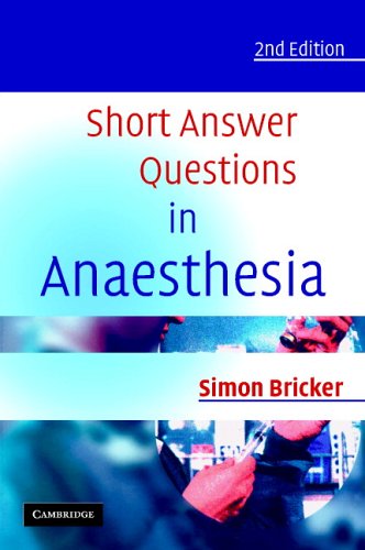 Short Answer Questions in Anaesthesia