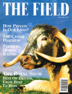 The Field magazine, July 1995: how private is our land?, the caviar poachers, terrier racing, the Royal Show, best of British
