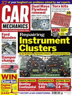 Car Mechanics magazine, August 2015: repairing instrument clusters, Ford Mondeo, Ford Ka dampers, Bentley Continental GT spares, Volvo S40 diagnostics, Citroen C4