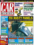 Car Mechanics magazine, October 2014: rusty panels, Suzuki Jimny, Mazda5 diagnostics, Subaru Legacy, Aston Martin DB7 parts, Mercedes C-Class 1.8k, Ford Ka 1.3-litre alternator