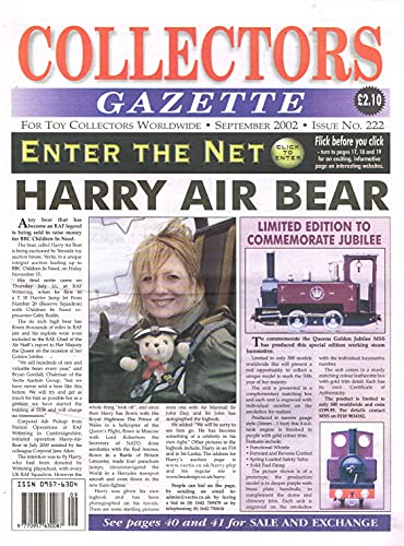 Collectors Gazette magazine, Number 222, September 2002 - For Toy Collectors Worldwide