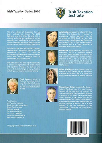 Corporation Tax: Finance Act 2010 - Irish Taxation Series 2010