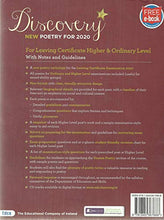 Load image into Gallery viewer, Discovery: New Poetry for 2020 - For Leaving Certificate Higher and Ordinary Level, With Notes and Guidelines. Free Poetry CD.