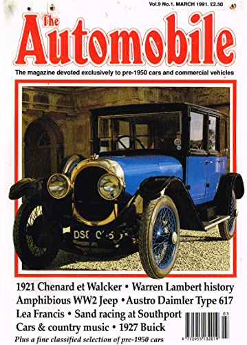 The Automobile, Vol 9, No 1, March 1991 - The magazine devoted exclusively to pre-1950 cars and commercial vehicles