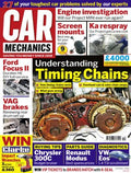 Car Mechanics magazine, October 2015: timing chains, Ford Focus II Duratech HE, VAG rear brakes, Chrysler 300C, Renault Modus parts, VW Eos 1.4 TSI diagnostics, Ford Ka, BMW Mini