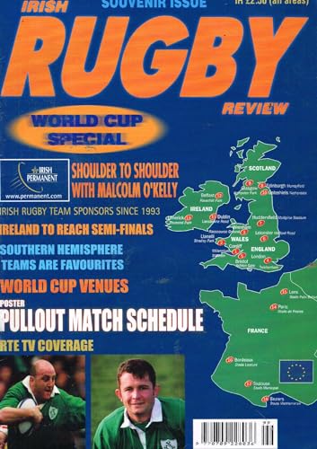 Irish Rugby Review, Rugby World Cup 1999 Special Souvenir Issue: Malcolm O'Kelly, pullout poster, venues, schedule