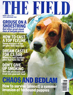 The Field magazine, August 2003: grouse on a shoestring, how to cast a top flyline, renting Scottish castles, smoking pheasants, foxhound puppies