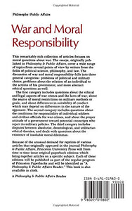 War and Moral Responsibility: A Philosophy and Public Affairs Reader (Philosophy and Public Affairs Readers)