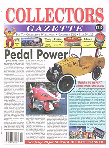 Collectors Gazette magazine, Number 224, November 2002 - For Toy Collectors Worldwide