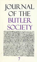 Journal of the Butler Society - 7 (1987)