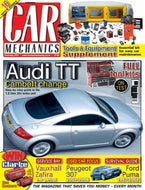Car Mechanics magazine, December 2011: Audi TT 1.8-litre 20v trubo cambelt, Vauxhall Zafira 1.8, Peugeot 307, Ford Puma