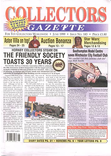 Collectors Gazette magazine, Number 183, June 1999