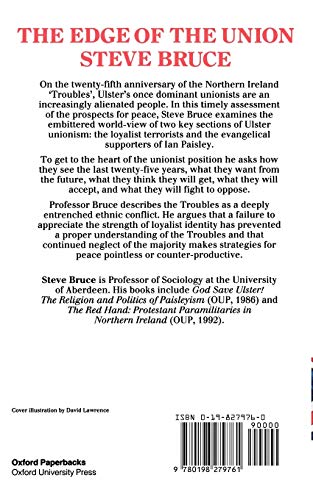 The Edge Of The Union: The Ulster Loyalist Political Vision