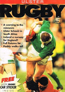 Ulster Rugby magazine, Vol 3, Issue 1, 1995: Ulster Schools in South Africa, Ireland a nursery for England?, Paddy Johns, Willie Gribben, Willie Anderson