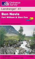 Ben Nevis, Fort William and Glen Coe: Sheet 41 (Landranger Maps)