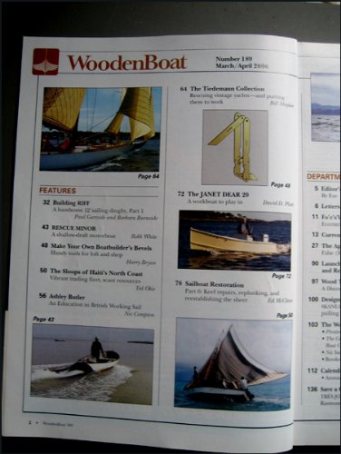 WoodenBoat magazine, March/April 2006, Number 189 (Wooden Boat magazine): The Magazine for Wooden Boat Owners, Builders, and Designers