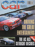 CAR magazine 12/1993 (December 1993) featuring AC Ace, Mazda RX-7, Renault Alpine A610, Porsche 968
