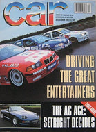 CAR magazine 12/1993 featuring AC Ace, Mazda RX-7, Renault Alpine A610, Porsche 968