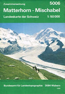 Matterhorn - Mischabel 5006 1:50000 - Landeskarte der Schweiz - Bundesamt für Landestopographie