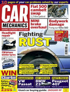 Car Mechanics magazine, January 2016: fighting rust, BMW 5-Series headlight repair, Nokian test track, Fiat 500 cambelt, BMW Mini brakes, Volvo S60, VW Passat 2.0 FSI, BMW Z3, Peugeot 407