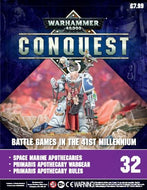 Warhammer 40,000 Conquest magazine, part 32: Battle Games in the 41st Millennium - Space Marine Apothecaries, Primaris Apothecary Wargear, Primaris Apothecary Rules