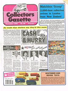 Collectors Gazette magazine, Number 96, November 1990