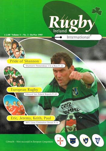 Rugby Ireland International magazine, Volume 1, No 2, October/November 1997: Shannon three in a row, European Rugby, Keith Woods, IRFU Lions celebration dinner
