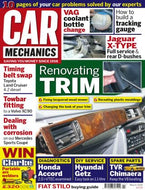 Car Mechanics magazine, March 2015: Renovating trim, Toyota Land Cruiser 4.2 diesel timing belt, Volvo XC90 towbar, Mercedes Sports Coupé corrosion