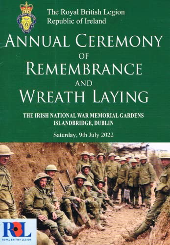 Annual Ceremony of Remembrance and Wreath Laying 2022 - The Royal British Legion Republic of Ireland