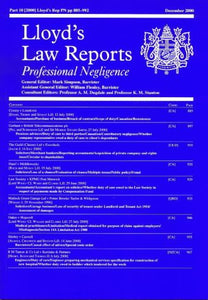 Professional Negligence and Liability