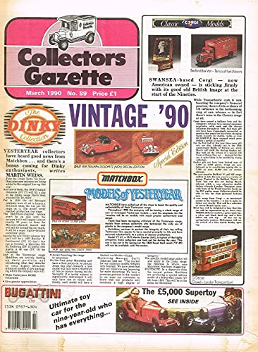 Collectors Gazette magazine, Number 89, March 1990